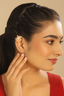 Chaand Jhalak Top Clip Bugadi Earrings
