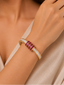 Ruby Epitome American Diamond Bracelet
