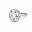 Moonlit Petal American Diamond Ring (Adjustable)