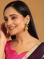 22K Gold Plated Turquoise Grace Earrings