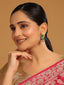 22K Gold Plated Pearls Studded Contemporary Shaped Enamel Jhumkas