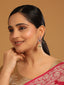 22K Gold-Plated Enamel & Beaded Dome Shaped Jhumka Earrings