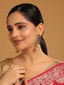 22K Gold-Plated Blue Onyx & Pearl Studded Dome Shaped Jhumkas