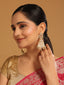 22K Gold Plated Chandbali Stone Drop Kundan Earrings