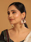 22K Gold Plated Pink Paisley Bloom Earrings