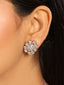 Silver Blossom Diamond Studs