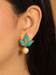 22K Gold Plated Cerulean Studs