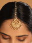 22K Gold Plated Kundan Drop Maang Tikka