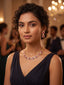 Ruby Sunburst Gala Necklace Set