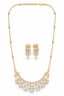 Stone Marquise Leaf Design Necklace Set for Women