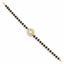 NUYUG Gold Plated Brass Teardrop Kundan & Bead Mangalsutra Bracelet for Women.