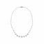 Silver-Plated Minimal Cubic Zirconia Studded Necklace Set