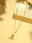 Gold-Plated Stainless Steel Chain With Toggle Lock Closure Necklace