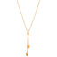 Gold-Plated Stainless Steel Minimal Adjustable Drawstring Necklace