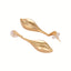 Golden Flux Anti Tarnish Earrings