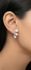Saloni American Diamond Pearl Earrings