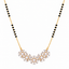 American Diamond Sunkissed Pearl Bloom Mangalsutra Earring Set