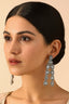 Stunning Silver Cubic Zircon Dangler Earrings