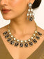 Purple Choker Necklace Set