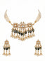 22K Gold Plated Pearl Dew Heritage Choker Necklace Set