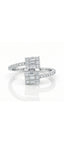 Shien american diamond adjustable ring