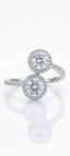 Sparkling beauty american diamond adjustable ring