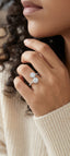 Sparkling beauty american diamond adjustable ring