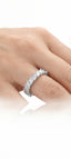 Moonlight american diamond band ring