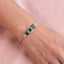Emerald Fantasy American Diamond Bracelet