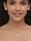 Gold Classic American Diamond Necklace Set