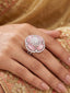 Rose Halo Royale Ring (Adjustable)