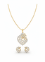 American Diamond Starlit Pendant Set Without Chain