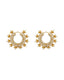 Kanika Floral Pearl Hoop Earrings