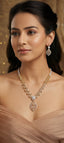 Noorie Amerian Diamond Drop Necklace Set