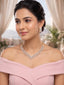 Flora American Diamond V-Suite Necklace Set