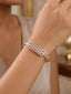 Crystal Leaf American Diamond Bracelet