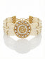 Nuyug 22K Gold Plated Pearl Garden Kundan Bracelet