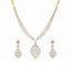 American Diamond Leaflet Spark Necklace Set