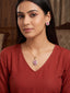 Ruby Swirl Pendant Set (without chain)