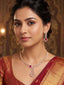 American Diamond Velora Crimson Vine Necklace Set