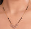 American Diamond Sunkissed Pearl Bloom Mangalsutra Earring Set