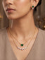 Emerald Glow Layered Necklace Set